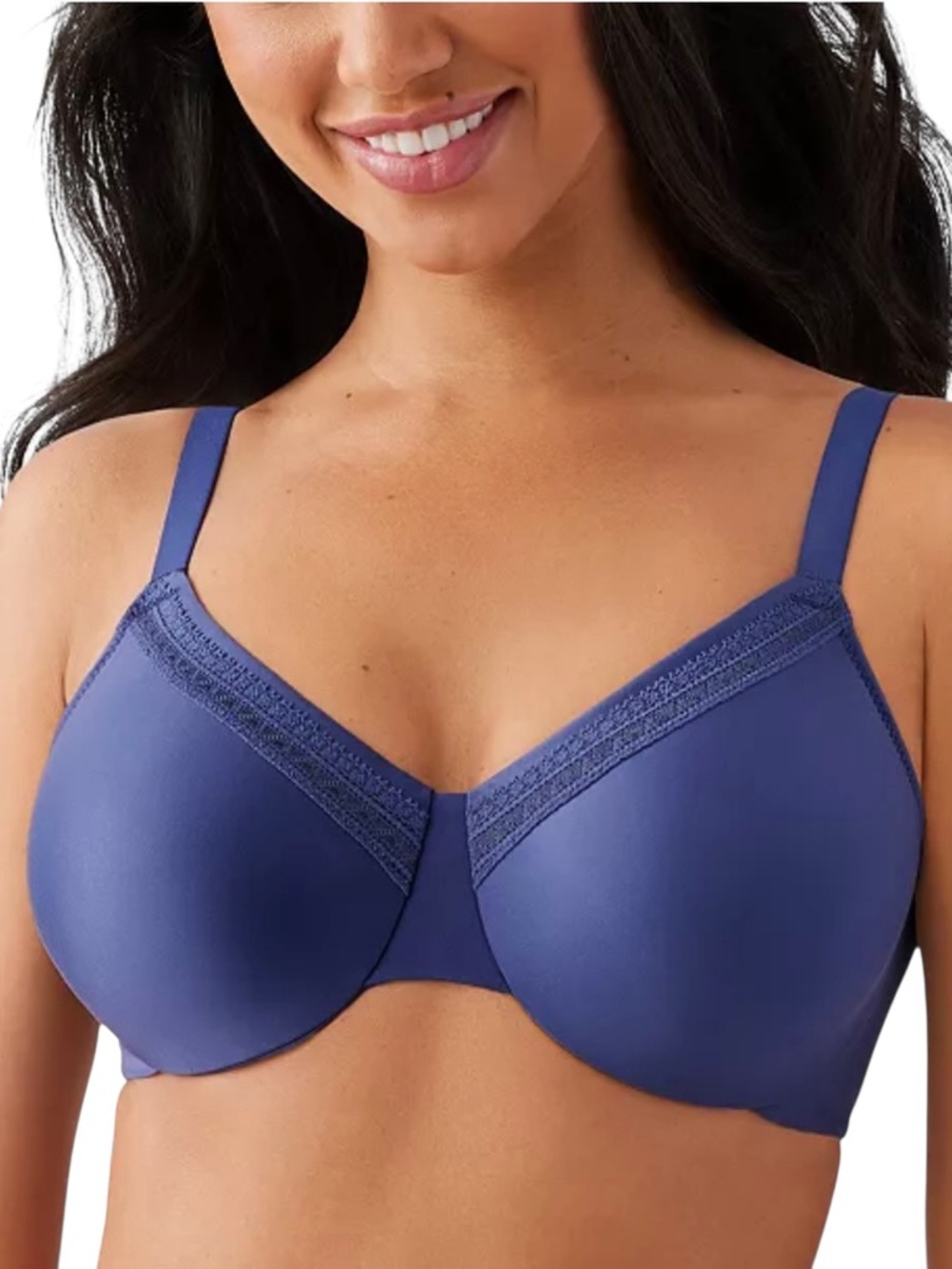 Wacoal Womens Perfect Primer Underwire Bra Blue Style# 855213 36DDD NWT
